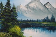 Image for event: Paint & Chill - Bob Ross Snowy Mountains