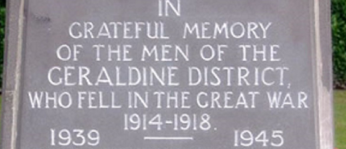 Geraldine ANZAC Day Commemorative Service