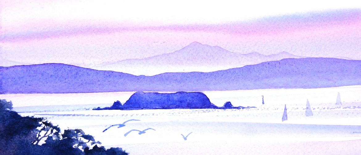 Wine And Watercolour Evening - Makaro/Ward Island Sunset