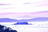 Image for event: Wine And Watercolour Evening - Makaro/Ward Island Sunset