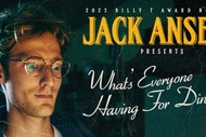 Image for event: Jack Ansett: What's Everyone Having For Dinner?