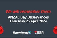Image for event: ANZAC Day - Tokomaru Civic Ceremony