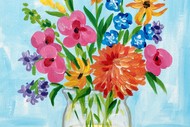 Image for event: Paint and Wine Night in Tauranga - Flowers Say It All