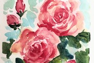 Image for event: Wine and Watercolour - Roses