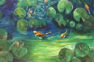 Image for event: Paint & Chill - Water Lilies & Koi