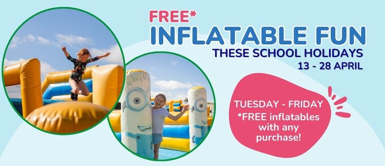 Inflatable Pass With Any Purchase In School Holidays!