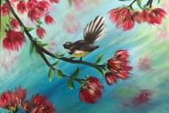 Image for event: Paint & Chill - Fantail on Pohutukawa