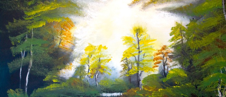 Paint and Wine Night in Nelson - Bob Ross Autumn Forest
