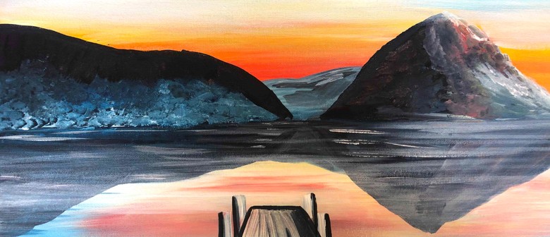 Paint and Wine Night in Whakatāne - Sunset at the Wharf
