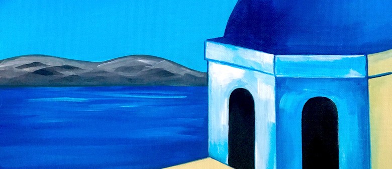 Paint and Wine Night in Auckland - Santorini