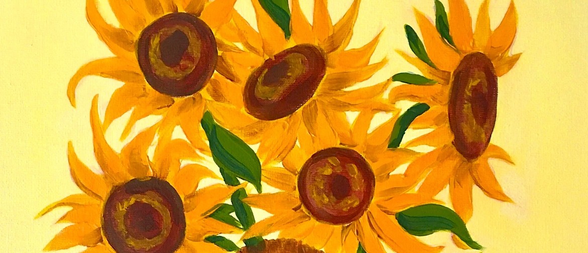 Paint and Wine Night in Rotorua - Van Gogh's Sunflowers
