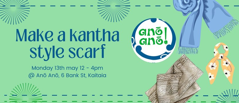 Make a Kantha Style Scarf