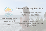 Image for event: Guided Meditation + Sound Bath with Milinda