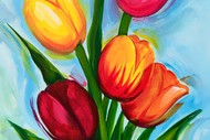 Image for event: Paint and Wine Night - Mothers Tulips