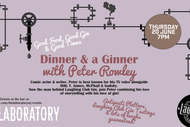Image for event: Dinner & a Ginner with Peter Rowley