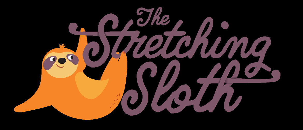 The stretching sloth logo