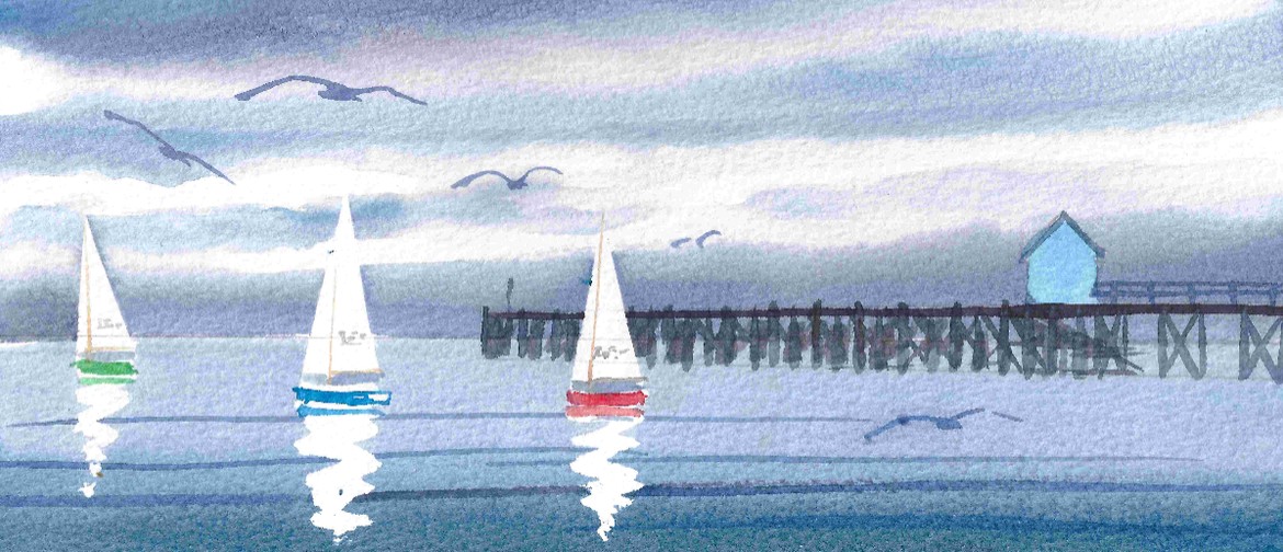 Family Art Class - Petone Wharf in the Rain Family Art Class - Petone Wharf in the Rain