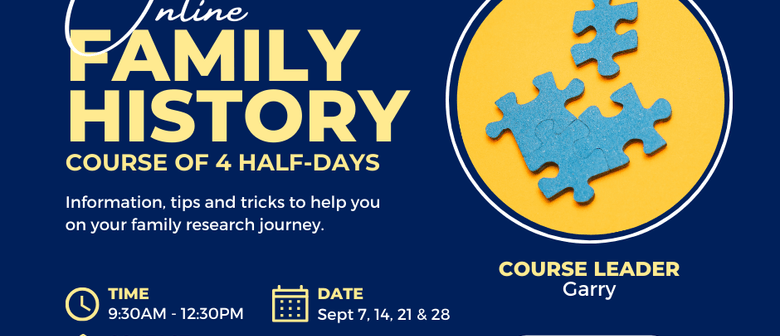 Online Family History Course - September 2024