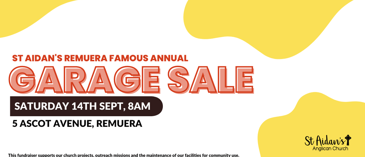 St Aidan's Remuera Famous Annual Garage Sale