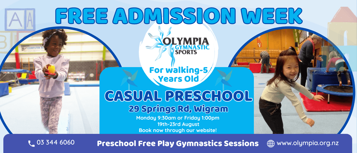 Free Admission Preschool Gymnastics Free Admission Preschool Gymnastics