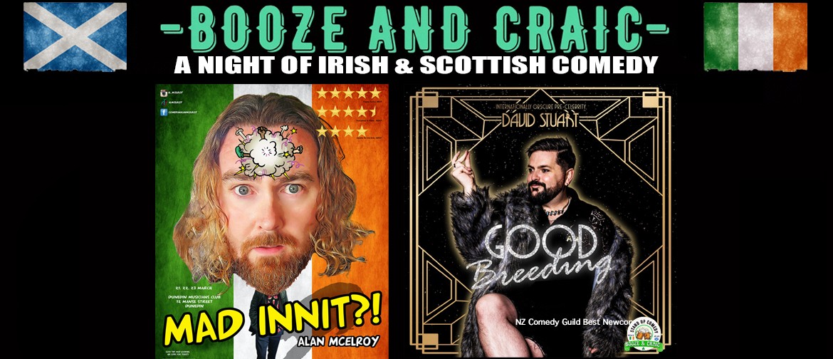 Booze & Craic: A Night Of Irish & Scottish Comedy