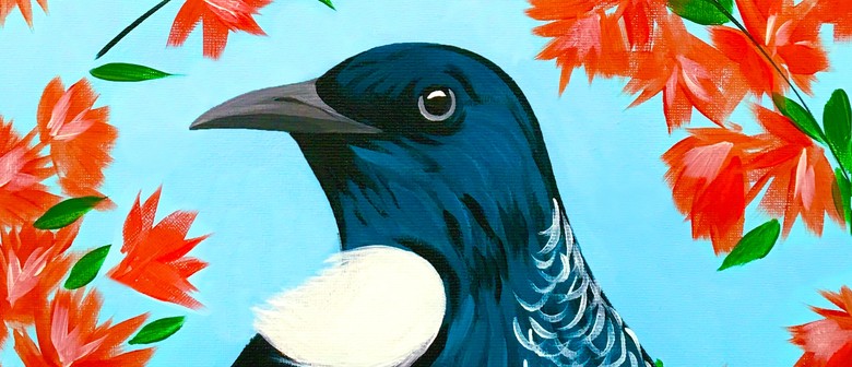 Paint and Wine Night in Wellington - Pohutukawa Tui