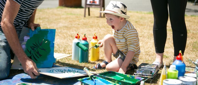 Get Crafty At Zealandia These School Holidays Child doing painting crafts