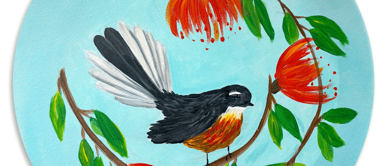Paint & Wine Night in Hamilton - Fantail Wreath Paint & Wine Night in Hamilton - Fantail Wreath