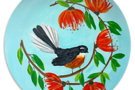 Paint & Wine Night in Waikanae - Fantail Wreath