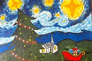 Paint and Wine Night in Kapiti - A Starry Christmas Night