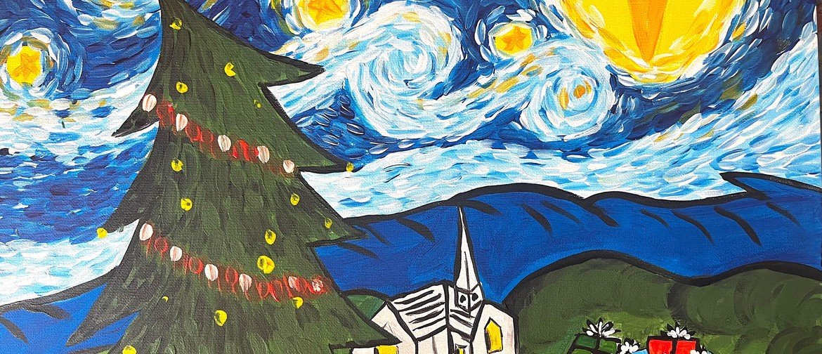 Paint and Wine Night in Nelson - A Starry Christmas Night