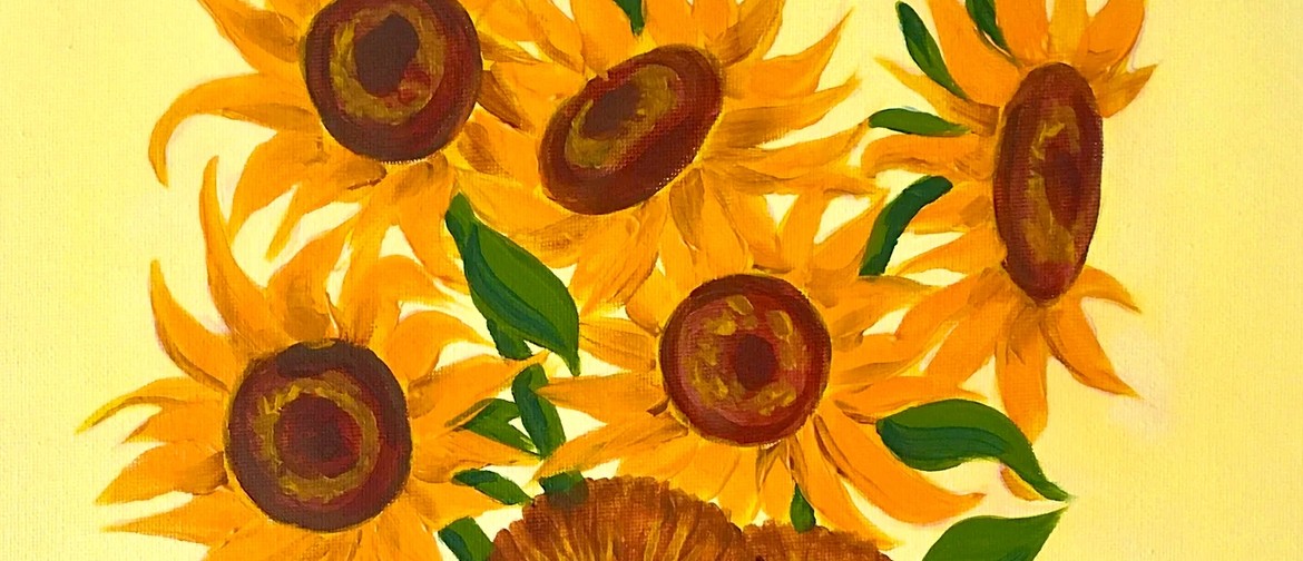 Paint and Wine Night in Nelson - Van Gogh Sunflowers
