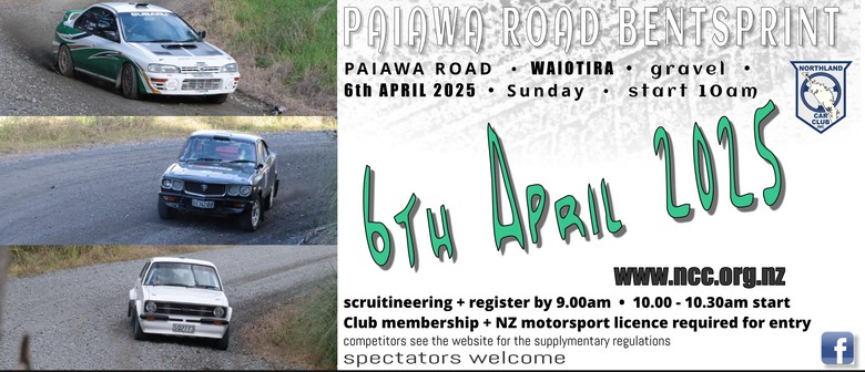 Northland Car Club Bentsprint - Paiawa Road