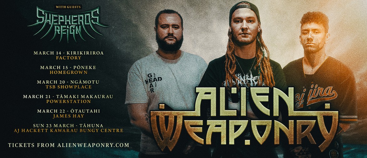 Alien Weaponry Tour Aotearoa - Kirikirikoa Alien Weaponry Tour Aotearoa - Kirikirikoa