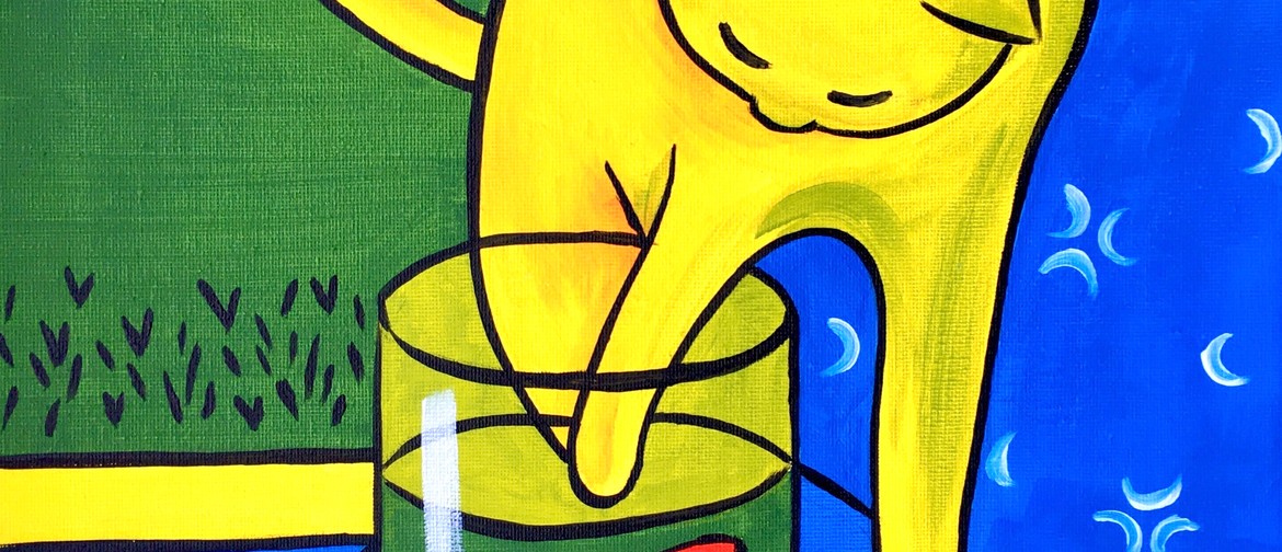 Paintvine In the Park In Auckland - Matisse Cat Paintvine In the Park In Auckland - Matisse Cat