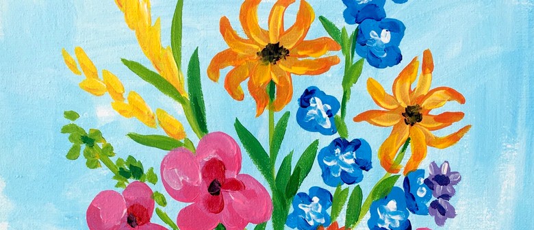 Paint and Wine Night - Flowers Say It All