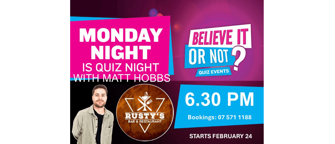 Monday Quiz Night Monday Quiz Night