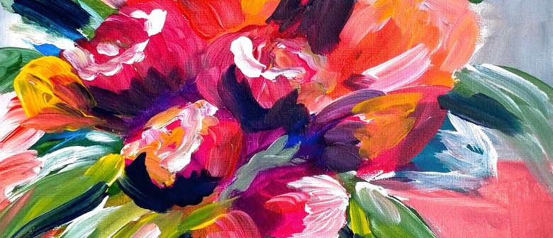 Paint and Wine Night in Cambridge - Abstract Flowers