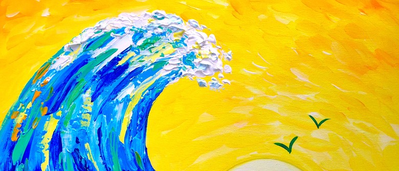 Textured Paint & Wine Night - Textured Wave