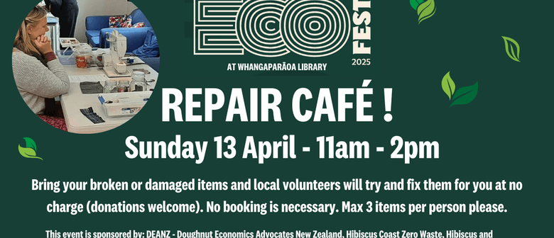 Repair Café at Whangaparāoa Library!