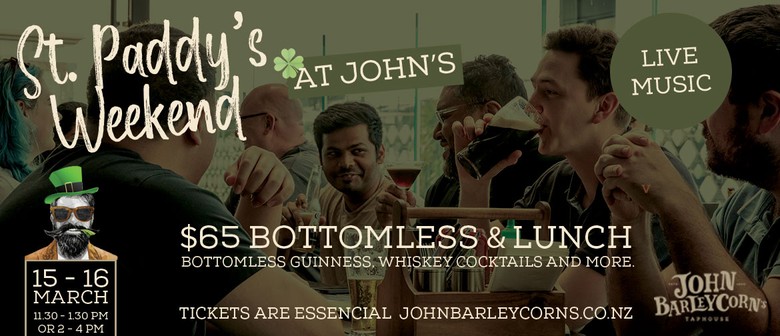 St Patrick's Day Weekend Bottomless* & Brunch* (Lunch): CANCELLED