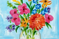 Paint and Wine Night - Flowers Say It All