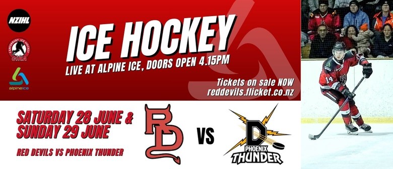 Ice Hockey - Canterbury Red Devils vs Phoenix Thunder