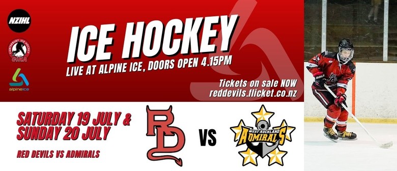 Ice Hockey - Canterbury Red Devils vs Auckland Admirals