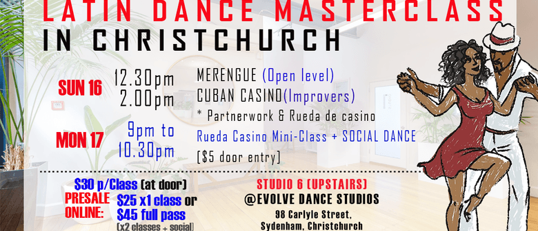 Latin Dance Masterclasses & Social in CHCH