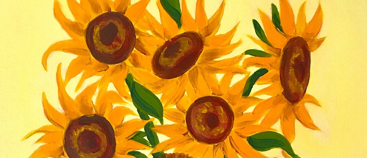 Paint and Wine Night in Christchurch - Van Gogh's Sunflowers Paint and Wine Night in Christchurch - Van Gogh's Sunflowers