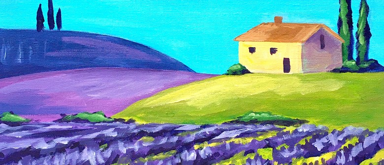 Paint and Wine Night in Gisborne - Lavender Fields