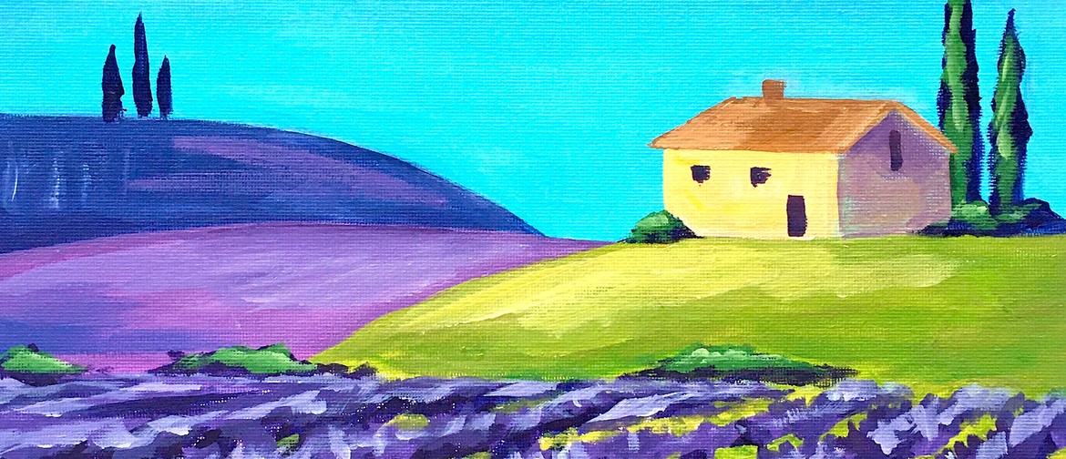 Paint and Wine Night in Hamilton - Lavender Fields Paint and Wine Night in Hamilton - Lavender Fields