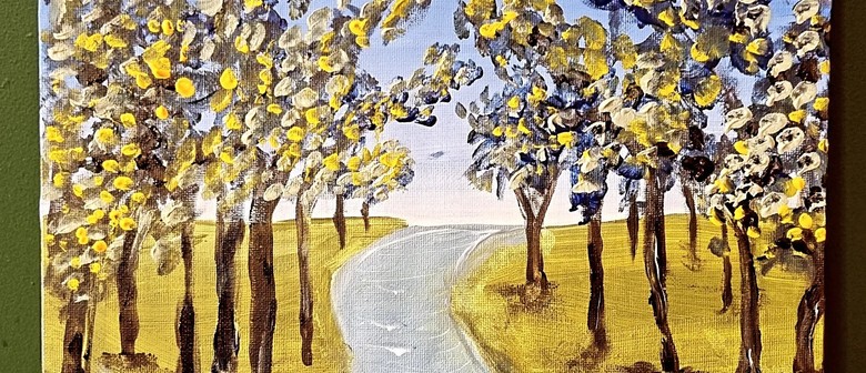 Paint and Sip Session - Painting 'Leafy Greens'