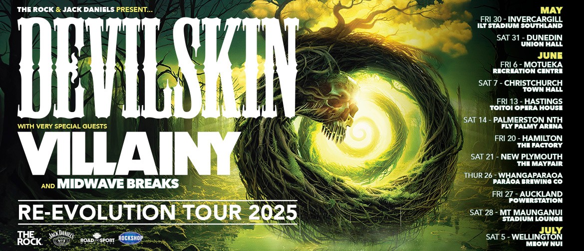 DEVILSKIN - Re-Evolution NZ Tour - Christchurch - Eventfinda